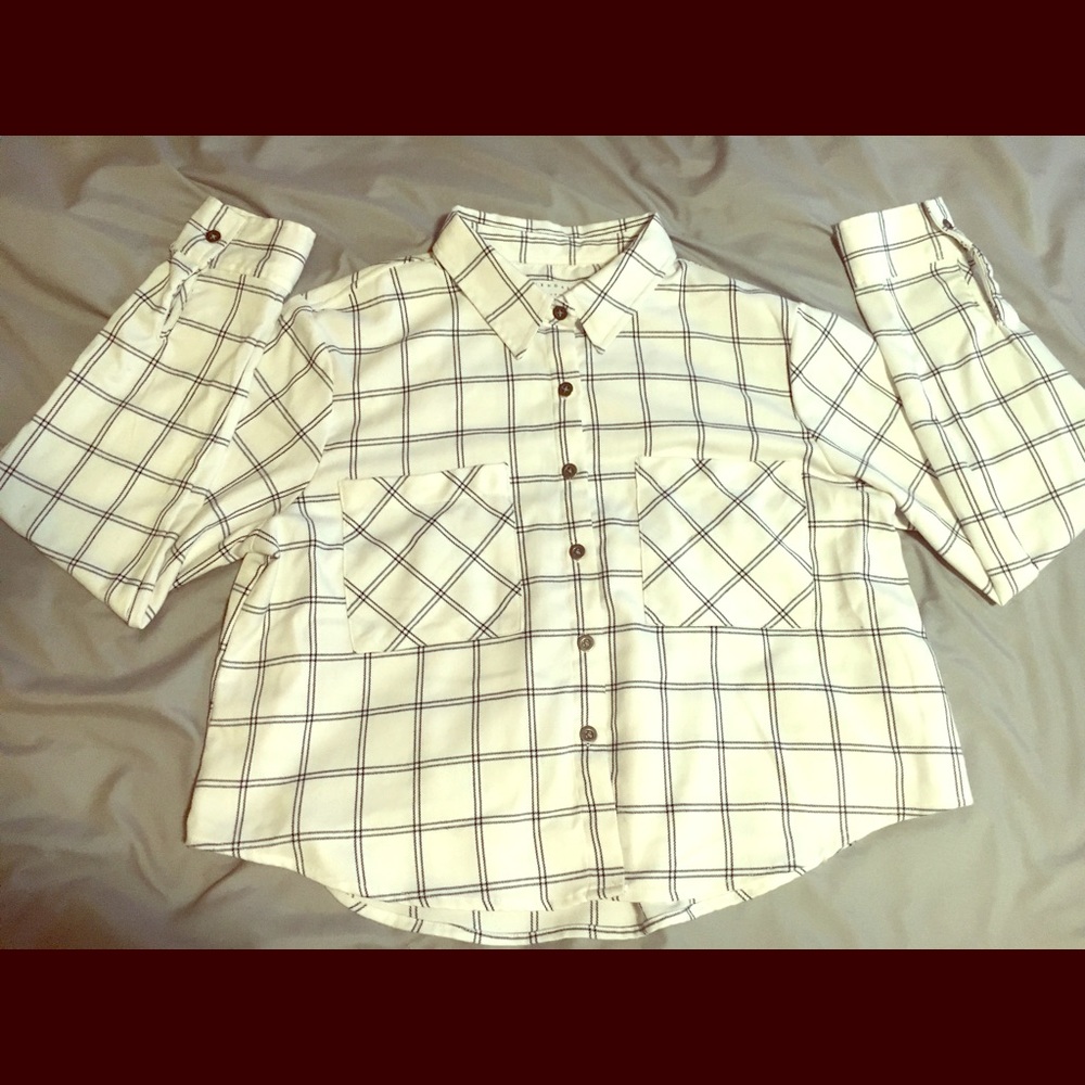 KENDALL & KYLIE Crop Flannel